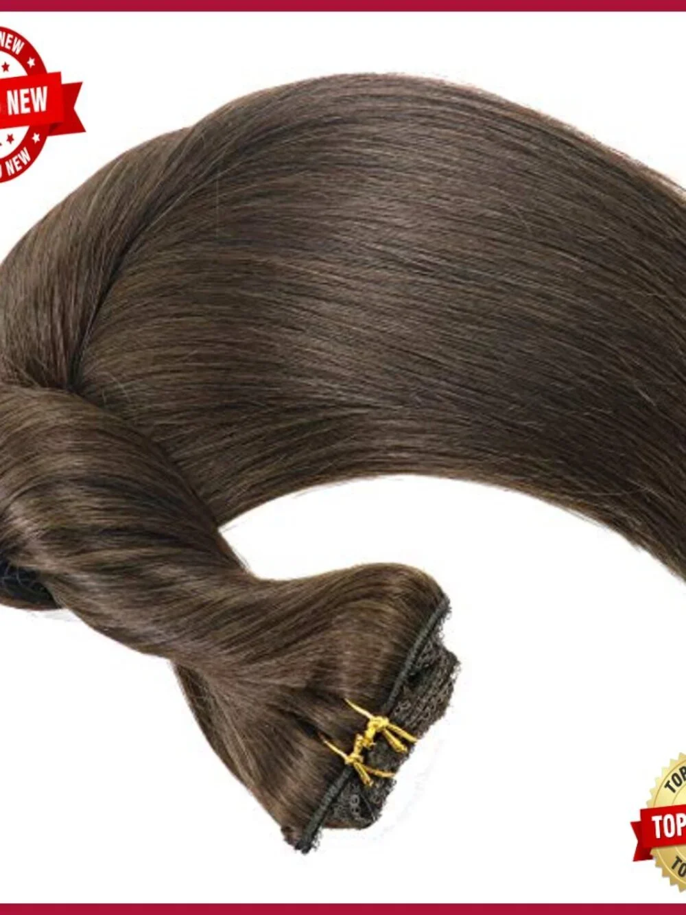 20 Inch Remy Human Hair Clip In Extensions Thick Ends 120g